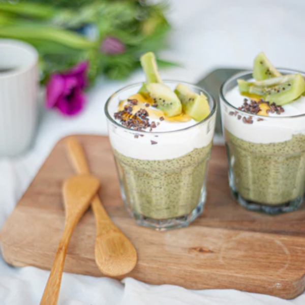 Green DETOX chia protein pudding